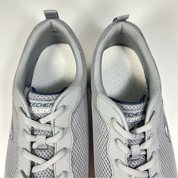 NEW Skechers Flex Lite Running Trainers Sneaker Shoes Grey 16829; Men’s Sz 13 - Picture 11 of 16